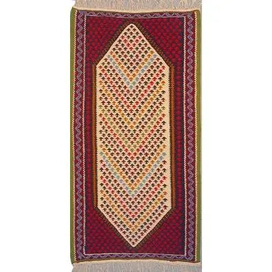 One Of The Kind Ardabil Persian Kilim 6'6" x 3'3"